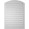 Ekena Millwork Arch Top Surface Mount PVC Gable Vent: Non-Functional, w/2"W x 1-1/2"P Brickmould Frame, 28"W x 38"H GVPAR28X3802SN - alternate 3